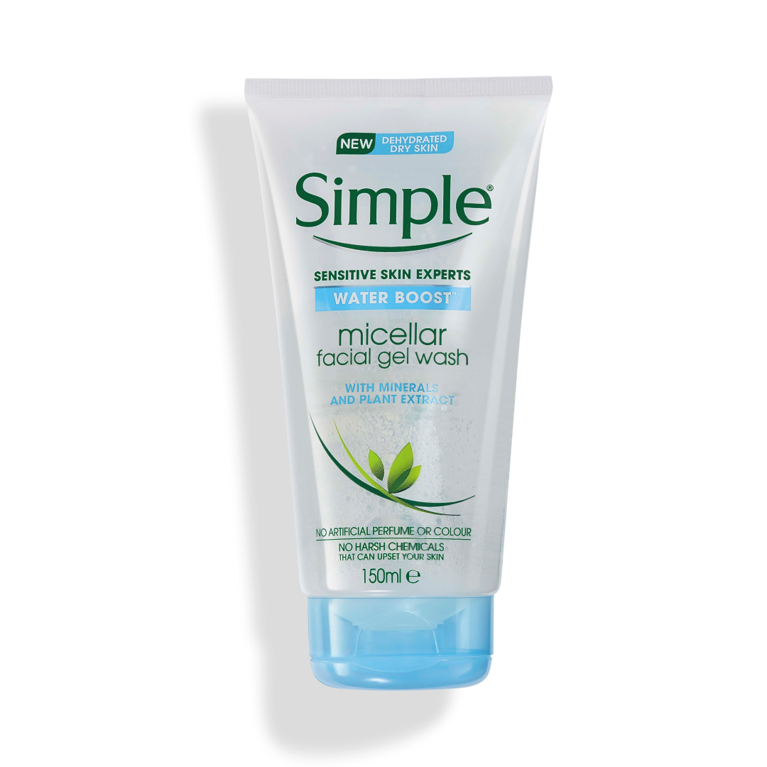 SIMPLE WATER PROOF MICELLAR FACIAL GEL WASH 150ML